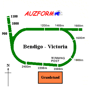 Bendigo race track supplied by www.auzform.com.au